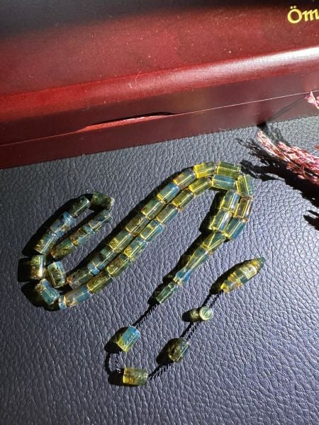 Erdem Bozkurt Usta İşçiliği Tek Kaya  Dominik Damla Kehribar Tesbih