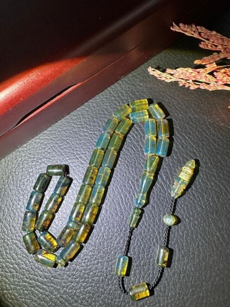 Erdem Bozkurt Usta İşçiliği Tek Kaya  Dominik Damla Kehribar Tesbih