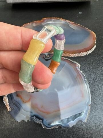 Mix Taş Çakra Doğal Taş Bileklik