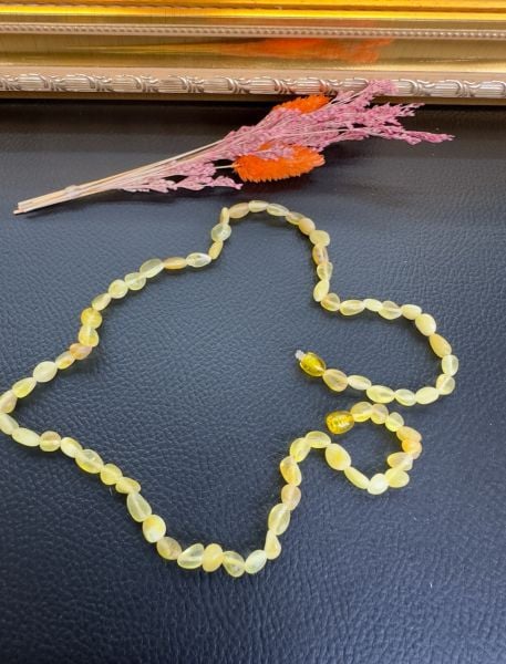 Damla Kehribar Yetişkin Kolye