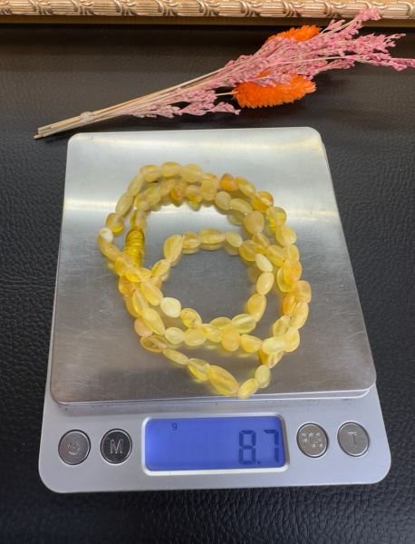 Damla Kehribar Yetişkin Kolye