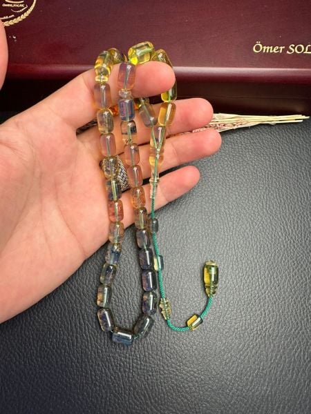 Umut Dinç Usta İşçiliği Tek Kaya  Dominik Damla Kehribar Tesbih