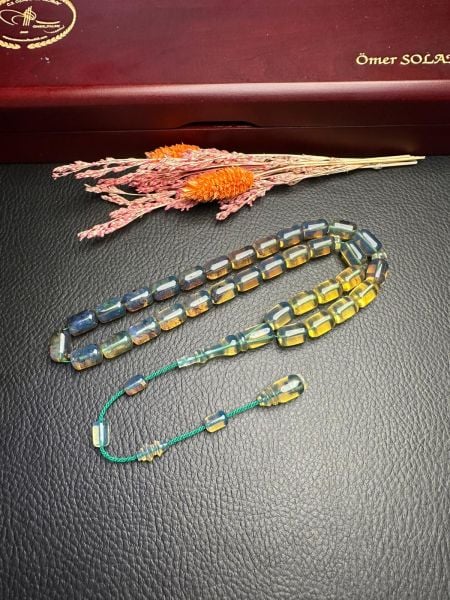 Umut Dinç Usta İşçiliği Tek Kaya  Dominik Damla Kehribar Tesbih