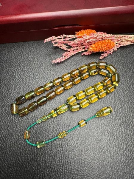 Umut Dinç Usta İşçiliği Tek Kaya  Dominik Damla Kehribar Tesbih