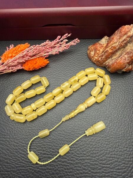 Rus Kaya Sistemli Damla Kehribar Tesbih