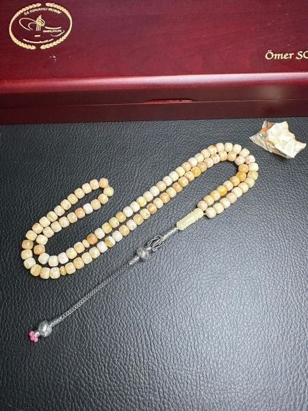 Rus Kaya 99 Luk Damla Kehribar Tesbih