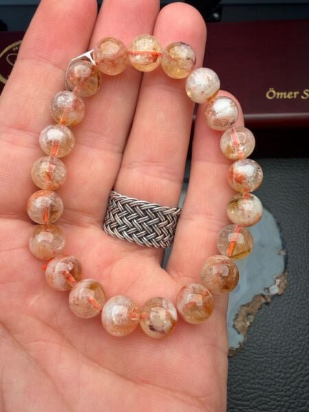 Orijinal Doğal Taş Sitrin Bileklik