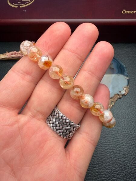 Orijinal Doğal Taş Sitrin Bileklik