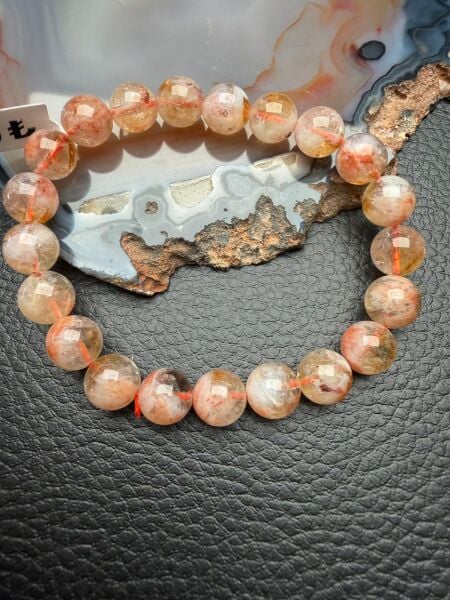 Orijinal Doğal Taş Sitrin Bileklik