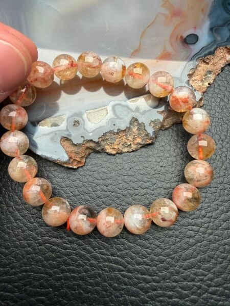 Orijinal Doğal Taş Sitrin Bileklik