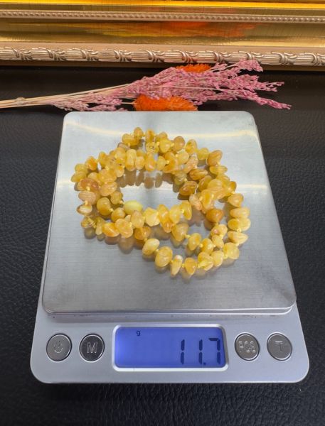 Damla Kehribar Klipsli Yetişkin Kolye