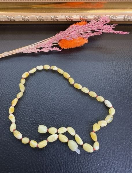 Damla Kehribar Bebek Kolyesi