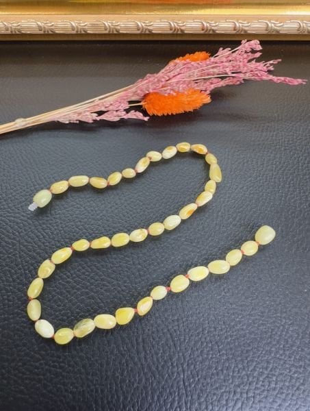 Damla Kehribar Bebek Kolyesi