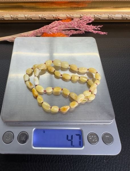 Damla Kehribar Bebek Kolyesi