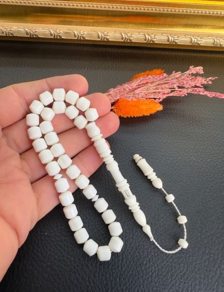 Kapsül Model Sade Deve Kemiği Tesbih