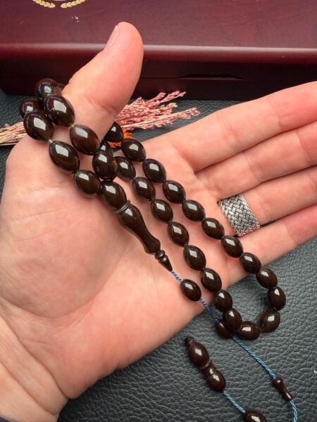 Beyzi Model Sıkma Kehribar Tesbih