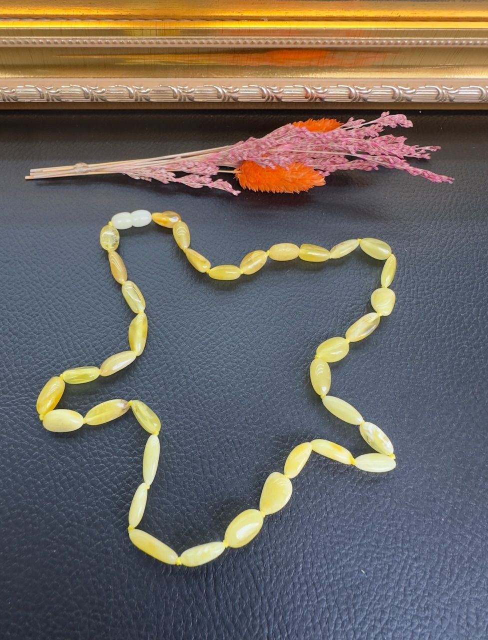 Damla Kehribar Yetişkin Kolye