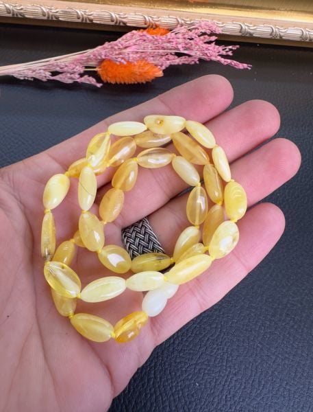 Damla Kehribar Yetişkin Kolye