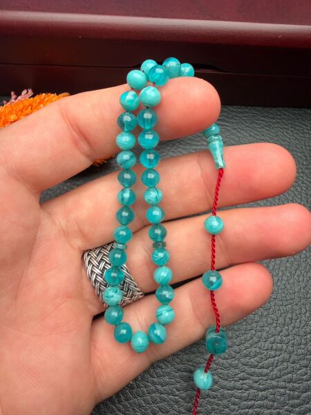 Küçük Boy Sıkma Kehribar Tesbih