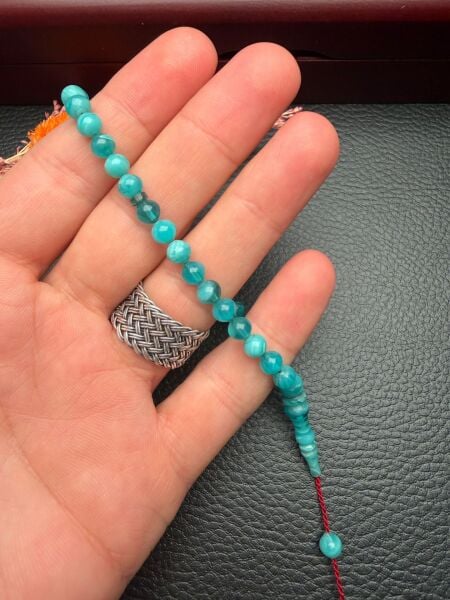 Küçük Boy Sıkma Kehribar Tesbih