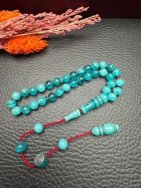 Küçük Boy Sıkma Kehribar Tesbih