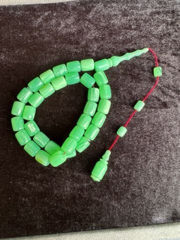 Kapsül Model Fıstık Yeşili Eski Alman Katalin Tesbih