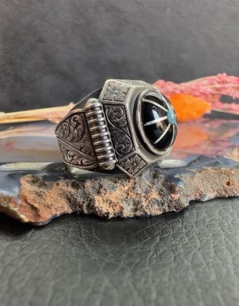 Özel Tasarım Yarma Model Oltu Yüzük