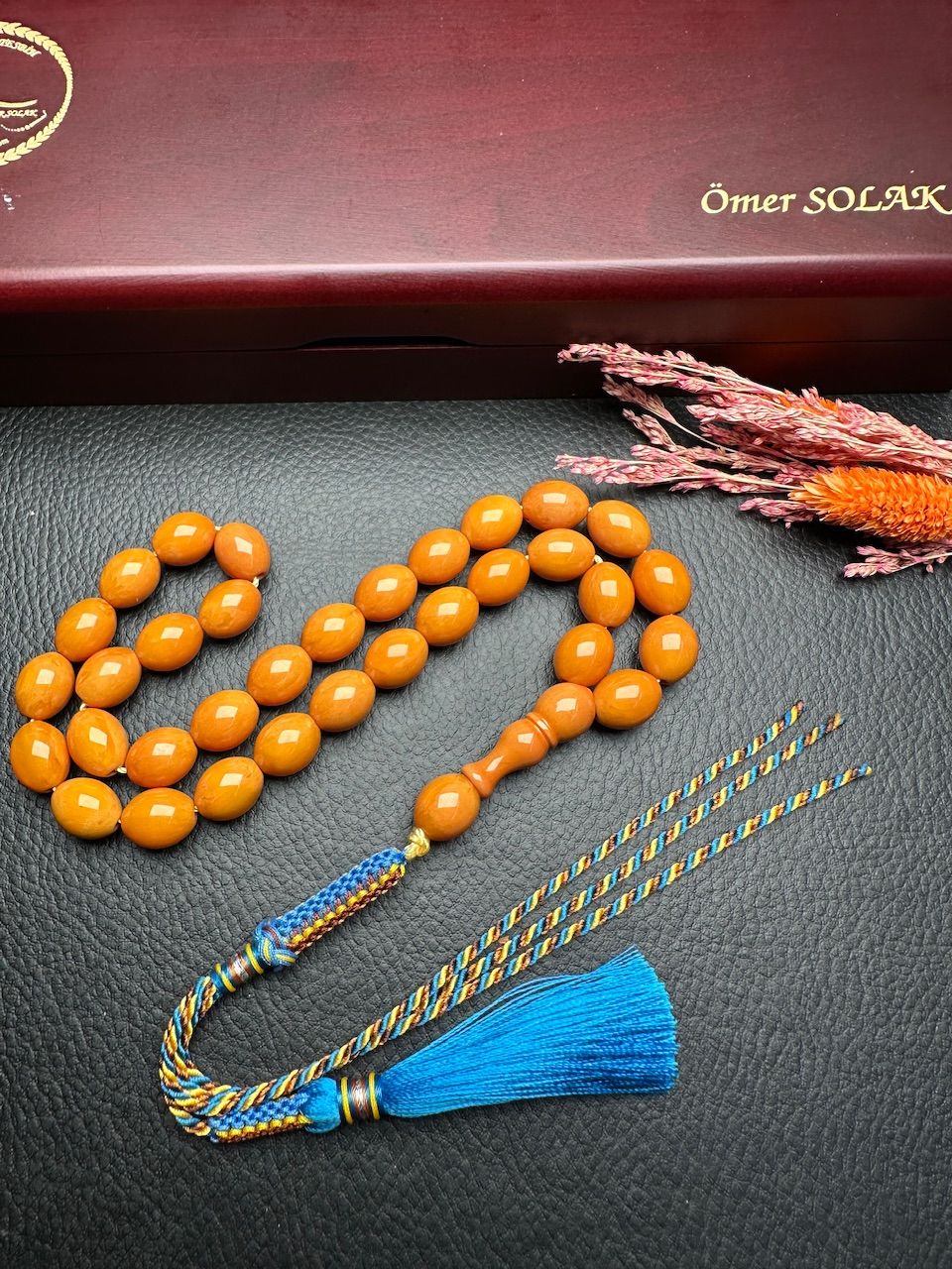 Sıkma Kehribar Tesbih