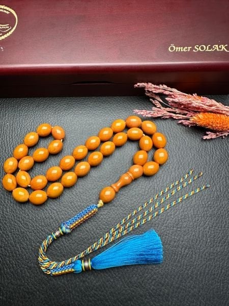 Sıkma Kehribar Tesbih