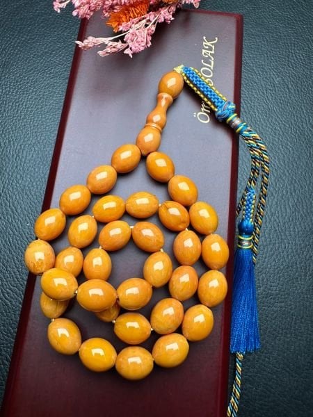 Sıkma Kehribar Tesbih