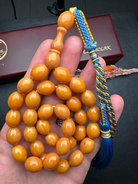 Sıkma Kehribar Tesbih