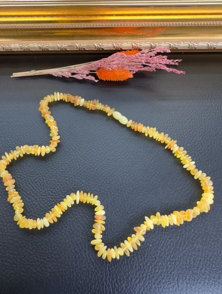 Kırıktaş Model Damla Kehribar Yetişkin Kolye