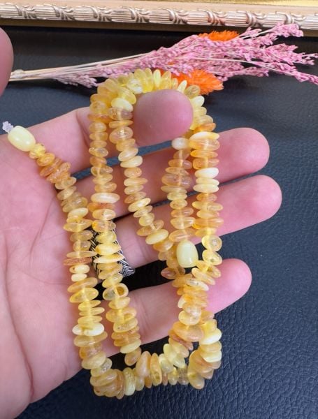 Kırıktaş Model Damla Kehribar Yetişkin Kolye