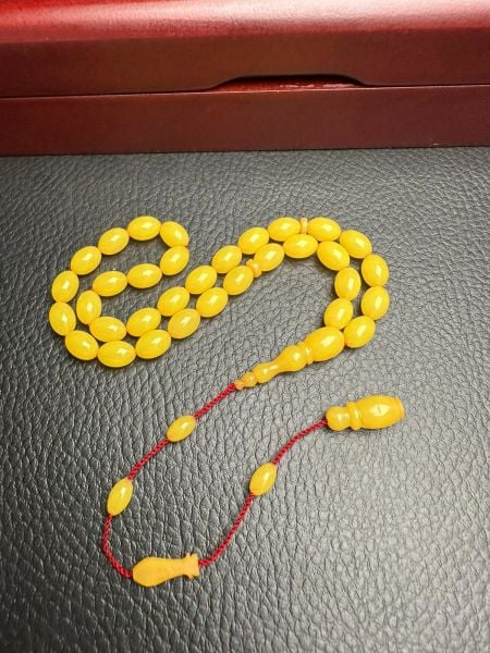 Sıkma Kehribar Tesbih