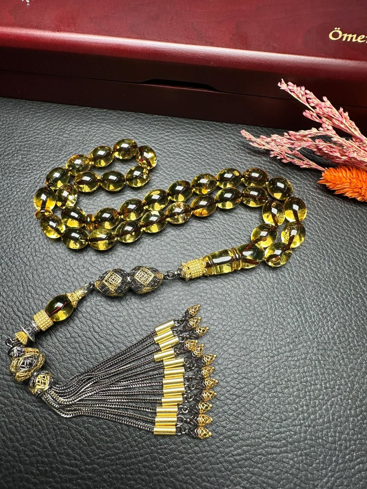 Rus Kaya Damla Kehribar Tesbih