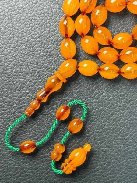 Beyzi Model Tıraşlı Osmanlı Sıkma Kehribar Tesbih