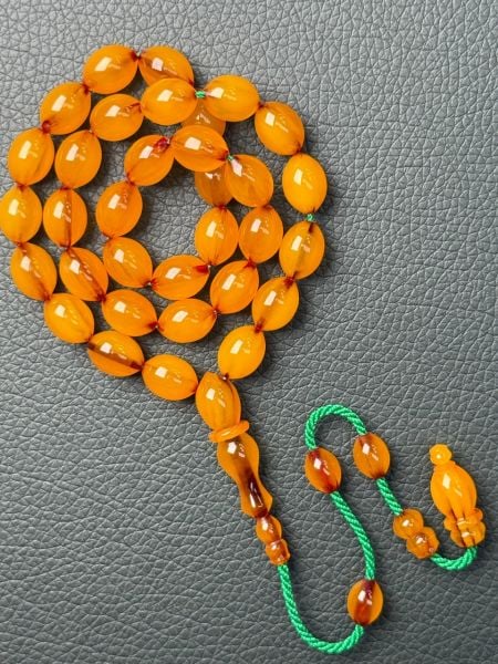 Beyzi Model Tıraşlı Osmanlı Sıkma Kehribar Tesbih