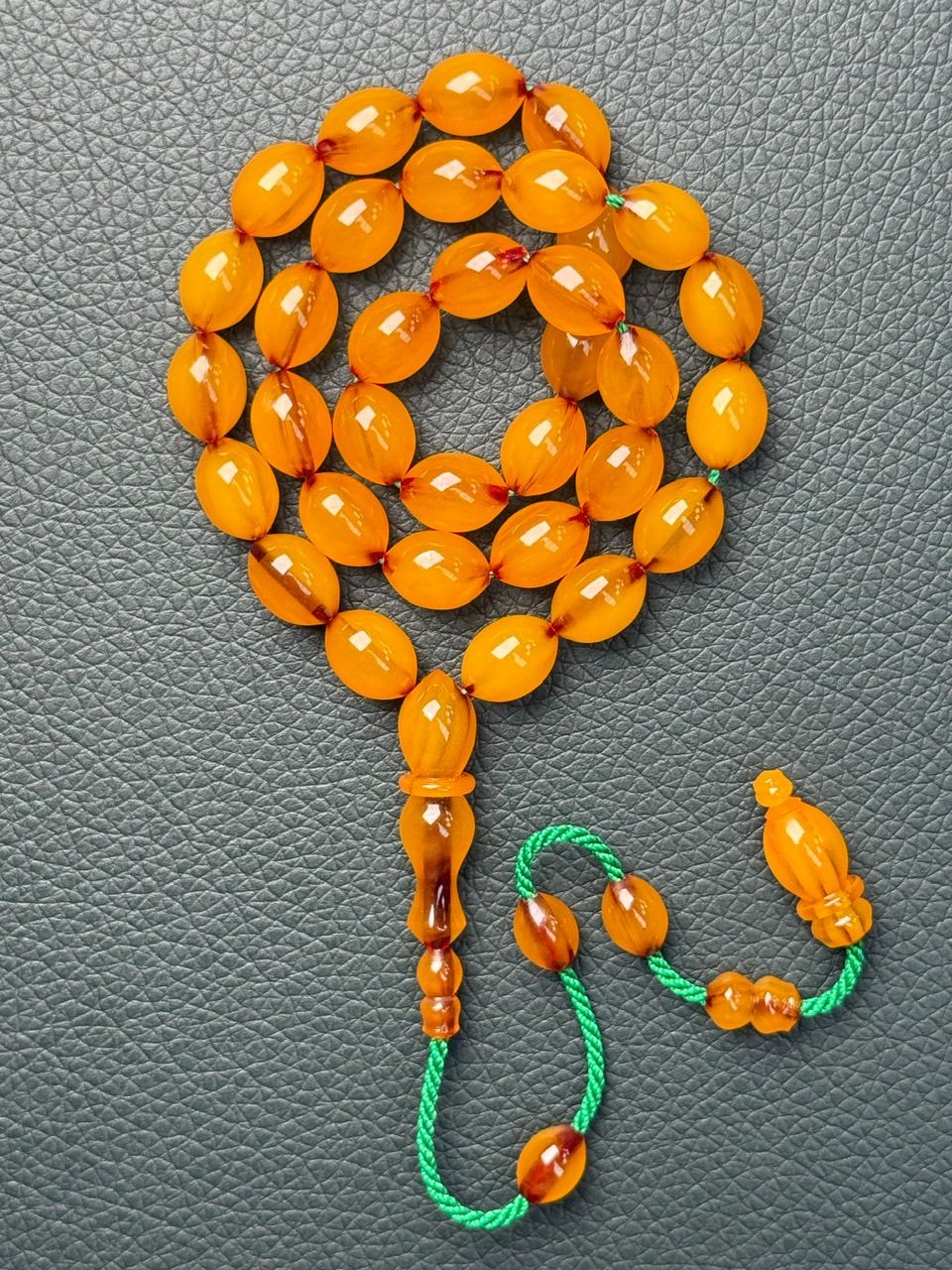 Beyzi Model Tıraşlı Osmanlı Sıkma Kehribar Tesbih