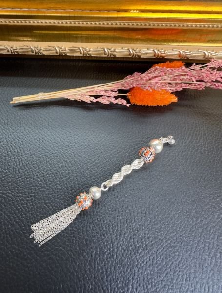 Özel Tasarım Mineli Gümüş Püskül