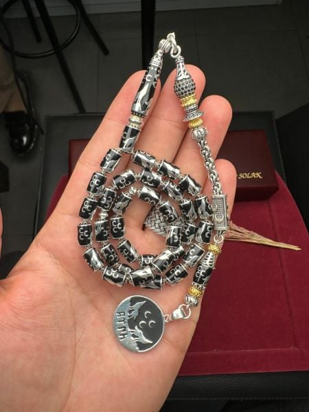 Kapsül Kesim Gümüş Kafes Tesbih