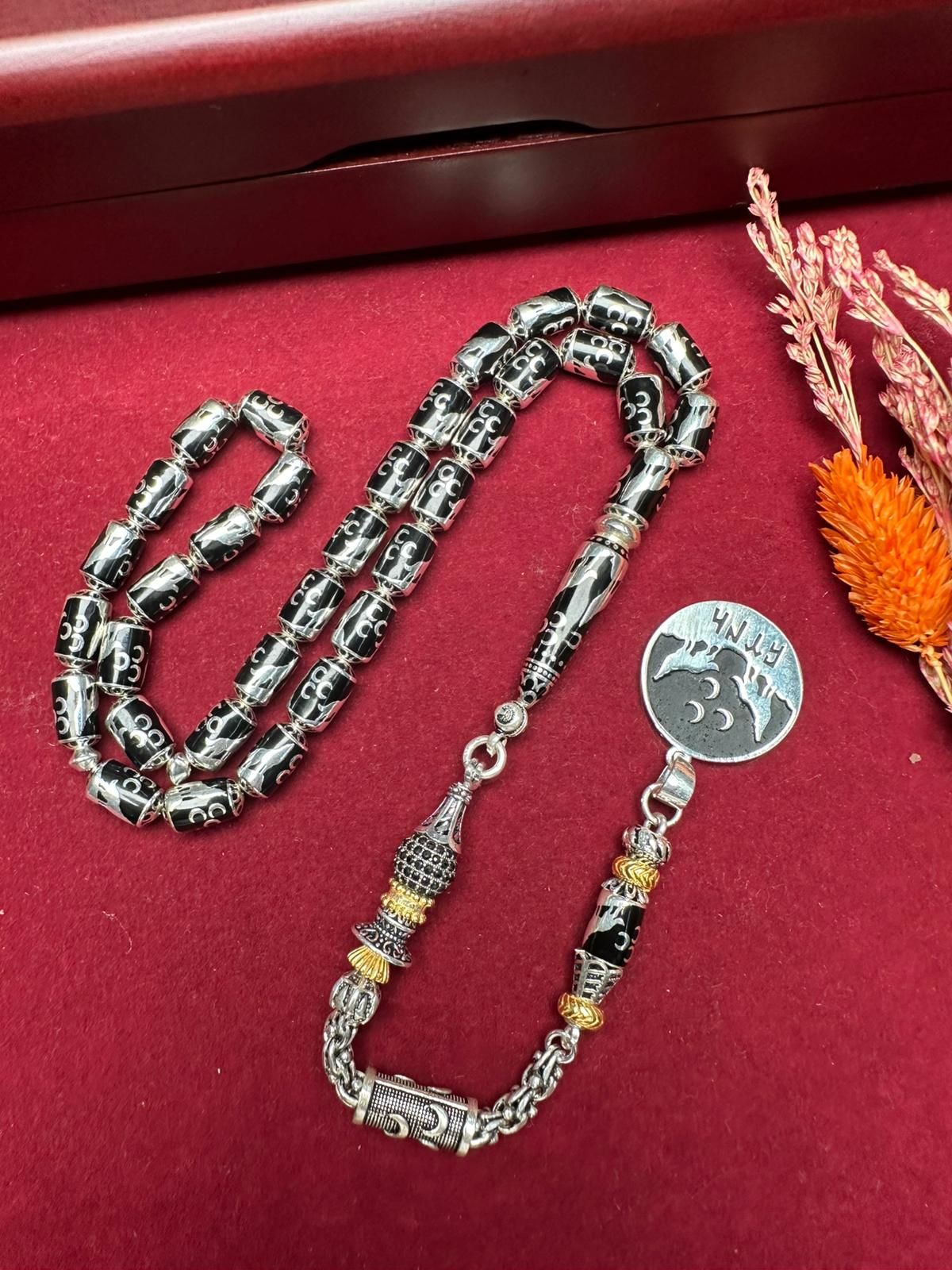 Kapsül Kesim Gümüş Kafes Tesbih