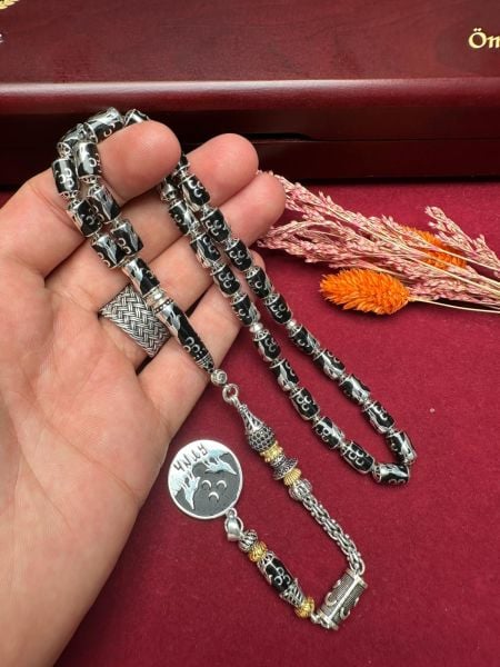 Kapsül Kesim Gümüş Kafes Tesbih