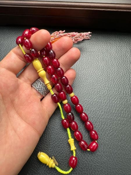 Kapsül Model Osmanlı Kolye Benzetmesi Sıkma Kehribar Tesbih