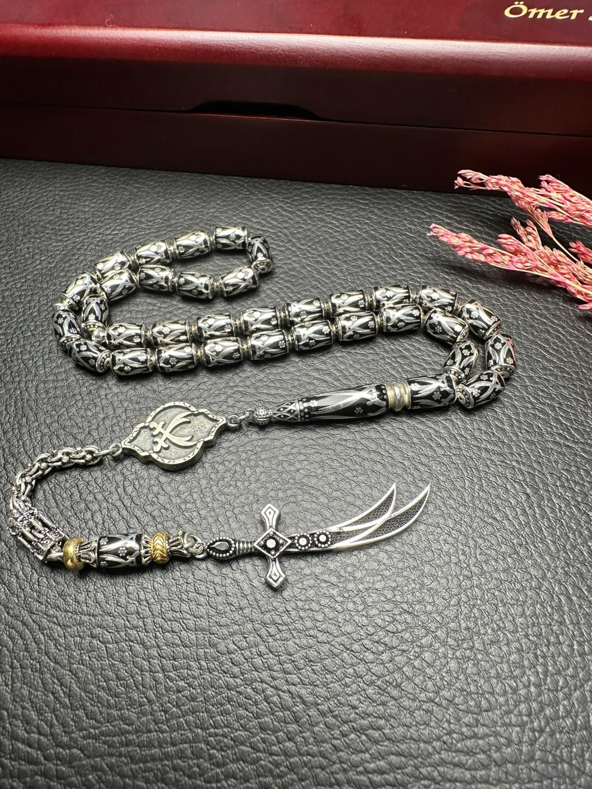 Kapsül Kesim Gümüş Kafes Tesbih