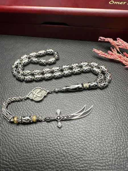 Kapsül Kesim Gümüş Kafes Tesbih