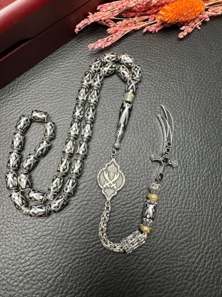 Kapsül Kesim Gümüş Kafes Tesbih