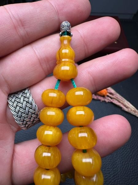 Sıkma Kehribar Tesbih