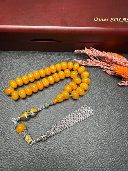 Sıkma Kehribar Tesbih