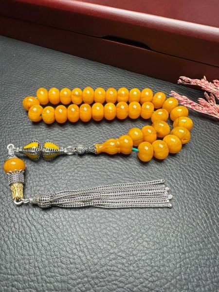 Sıkma Kehribar Tesbih