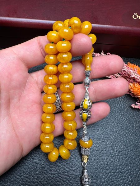 Sıkma Kehribar Tesbih